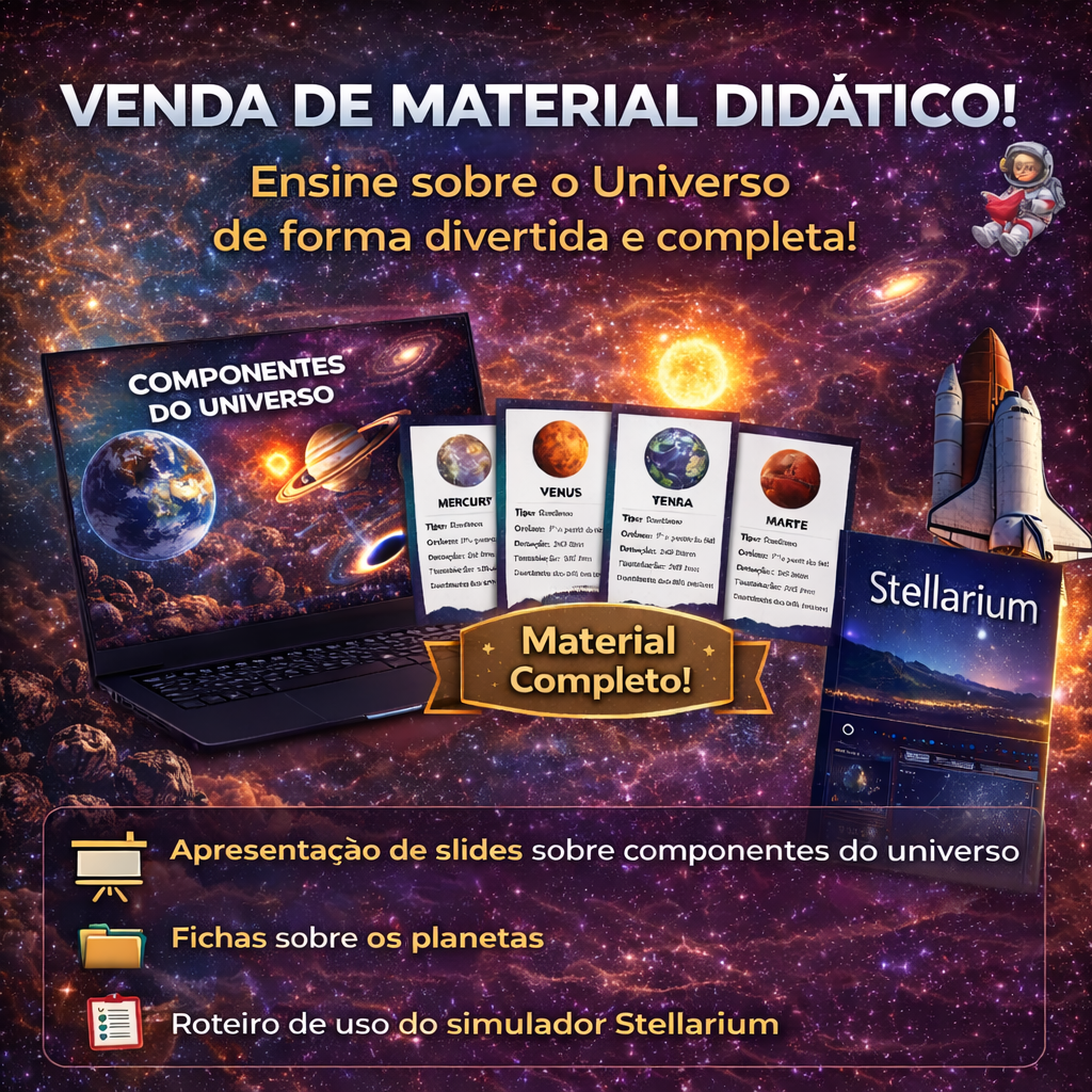 🌌 COMPONENTES DO UNIVERSO – MATERIAL DIDÁTICO COMPLETO
